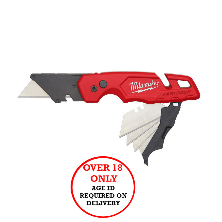 Milwaukee Fastback Flip Utility Knife with Blade Compartment