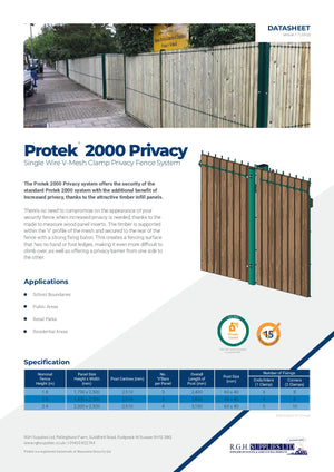 P2000 Privacy V Mesh Fencing