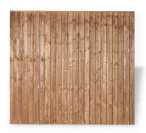 Closeboard Fence Panel - Pressure Treated Brown