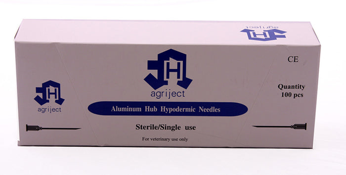 Agriject Aluminub Hub Needles - 16g x 1.5"