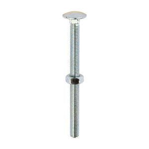 Carriage Bolt & Nut - Zinc