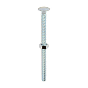 Carriage Bolt & Nut - Zinc