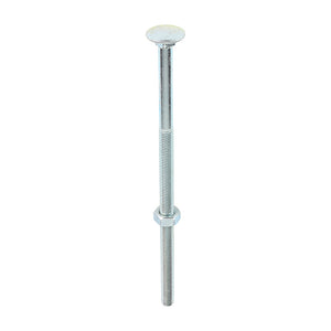 Carriage Bolt & Nut - Zinc