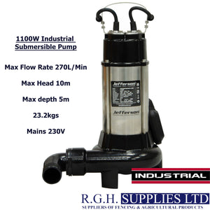 1100W Industrial Submersible Water Pump