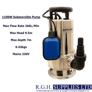 1100W Submersible Water Pump