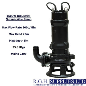 1500W Industrial Submersible Water Pump