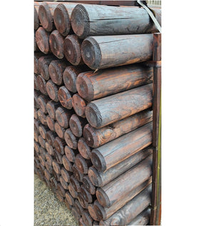 1.8m x 90mm Machine Round Creosoted Intermediate