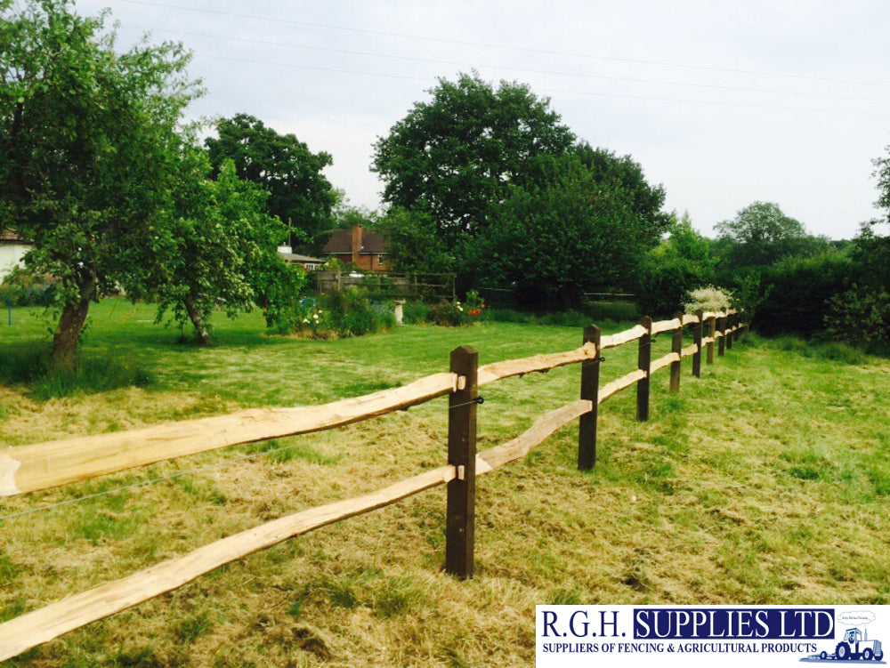 Chestnut Posts Rgh 2.1m x 125 x 100mm Intermediate Posts Morticed For 2 Rail Green Highwa ...