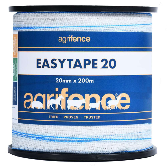 Easytape White 20mm & 40mm Electric Fencing Tape