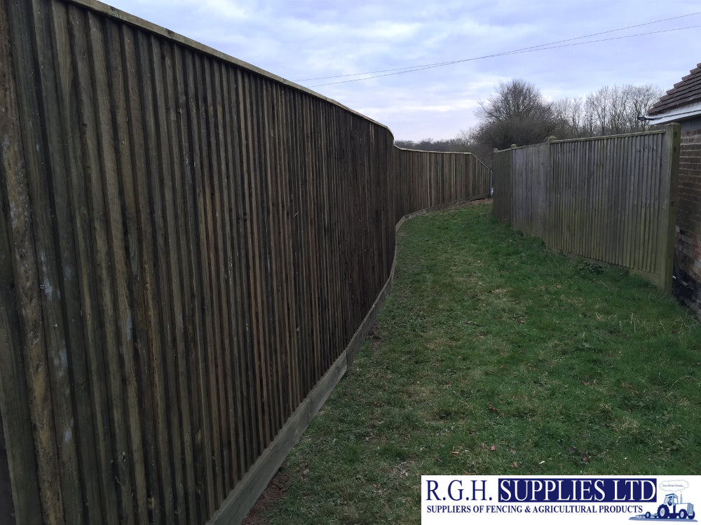1.8m H x 3m W Bay Timber Closeboard Fencing including Counter & Cappin ...