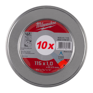 Milwaukee Cut.W Pro+ Metal Cutting 115x1.0mm 10pc MetalBox