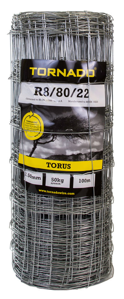 Tornado Wire 500M Rolls of R8/80/22 High Tensile Stock Fence X Shaped