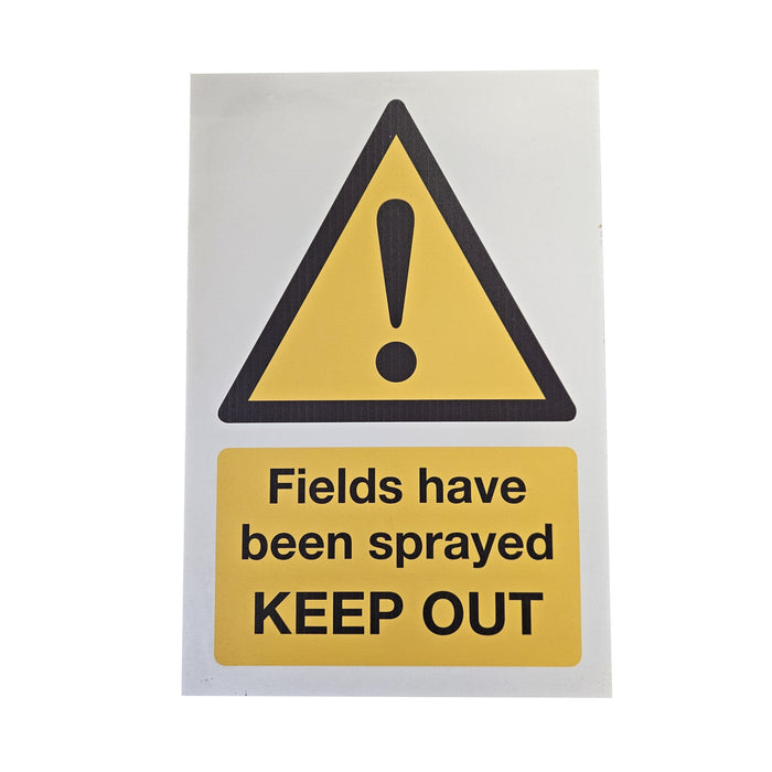 Fields Have Been Sprayed Keep Out 360x240x3mm Rigid Plastic