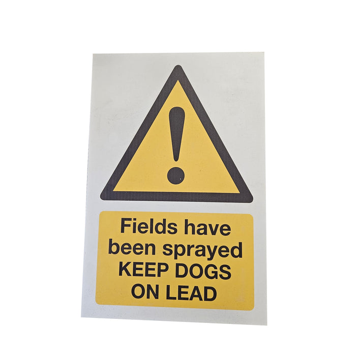 Fields Have Been Sprayed Keep Dogs On Leads 360x240x3mm Rigid Plastic