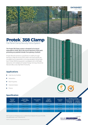 358 Mesh Fencing with Clamp Bar