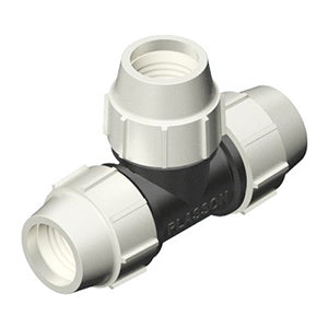 Plasson Mechanical Compression Fittings - 90 Degree Equal Tee