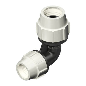 Plasson Mechanical Compression Fittings - 90 Degree Reducing Elbow