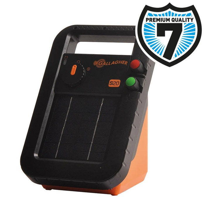 S20 Solar Fence Energiser incl. battery and mount