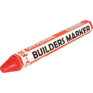 Markal Builders Crayon Red Marker Weather and Fade Resistant Longer Lasting