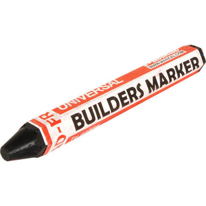 Markal Builders Crayon Black Marker Weather and Fade Resistant Longer Lasting