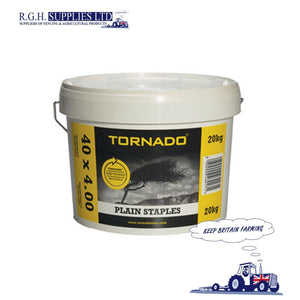 20kg Tornado Barbed Fencing Staples 40 x 4mm - Stockfence Netting Wire Fasteners