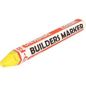 Markal Builders Crayon Yellow Marker Weather and Fade Resistant Longer Lasting