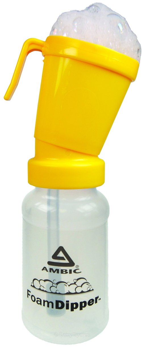 Ambic Foam Teat Dip Cup - Yellow