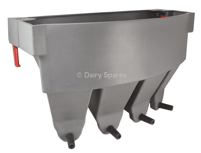 Milk Bar 4 Compartment Calf Feeder - With Hooks To Suit 25mm Rails - MB66