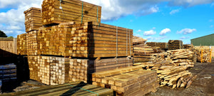 Softwood Sleepers - 2.4m x 95 x 195mm Pine Class 4