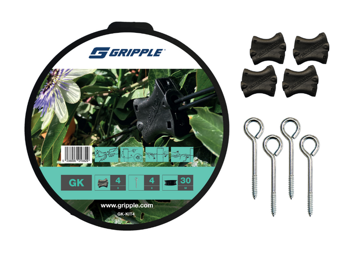 Gripple Garden Trellising Starter Pack - Plant Trellis Support System Vine Eyes