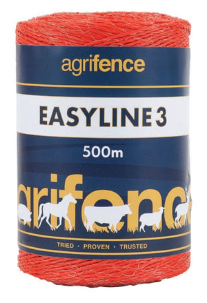Easyline 3 Orange Polywire x 500m