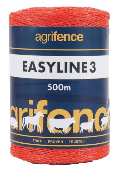 Easyline 3 Orange Polywire x 250m