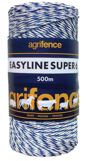 Easyline SUPER 6 White Polywire x 250m