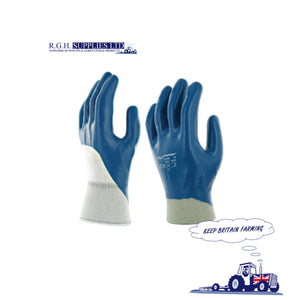 Marigold Industrial 3/4 Dipped Nitrile Rubber Work Gloves